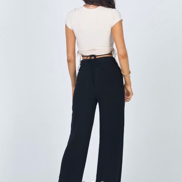 ✨Princess Polly Black Tie Pants✨ - Picture 2 of 6